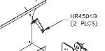 HR4504B Windscreen Support Angle for use in Roller Assembly